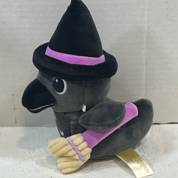 TWO Halloween Duck Witches w/Broom & Hat Mini Plush Toy 7.5” - Picture 5 of 10